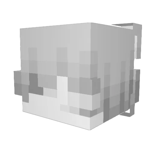 atunzinpan Minecraft avatar head, 3D render