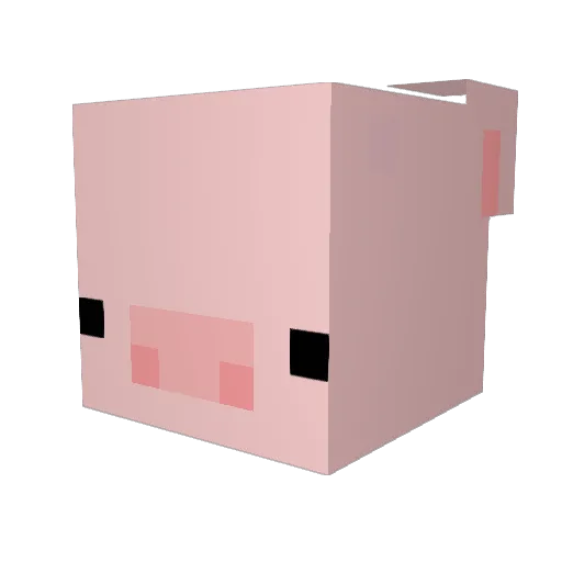 atvn Minecraft avatar head, 3D render