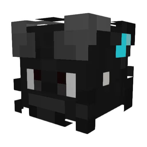 atxfilm Minecraft avatar head, 3D render