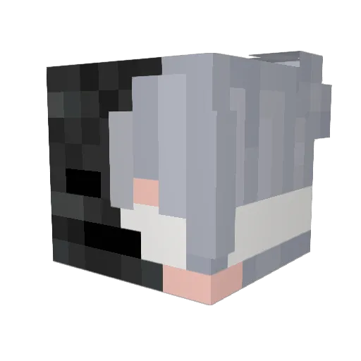 atxim Minecraft avatar head, 3D render