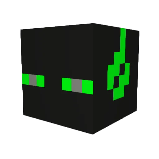 atxyd Minecraft avatar head, 3D render