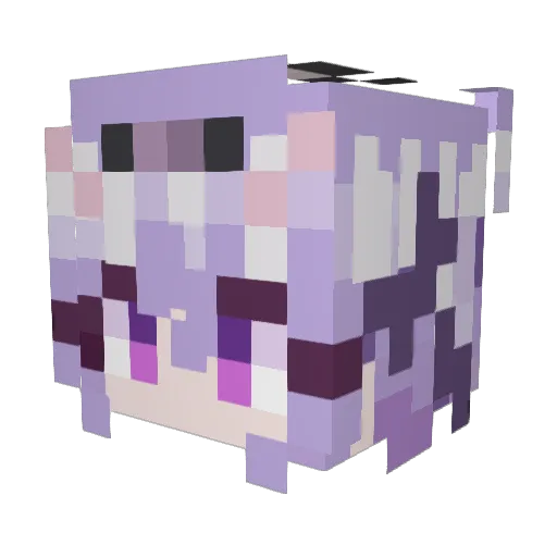 atychi Minecraft avatar head, 3D render