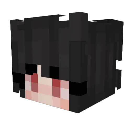 atypical_libra Minecraft avatar head, 3D render