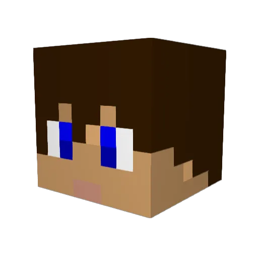 atz3 Minecraft avatar head, 3D render