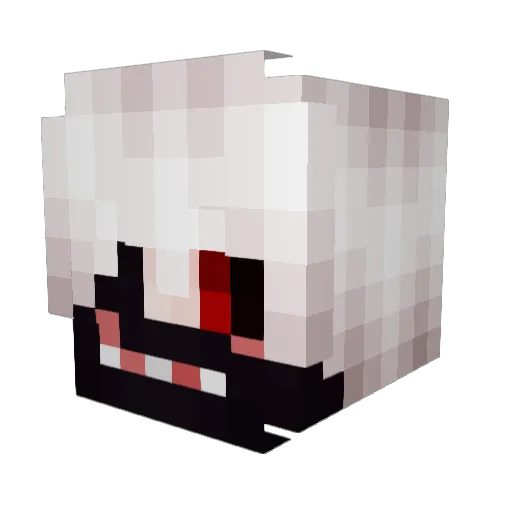 atz513v2 Minecraft avatar head, 3D render