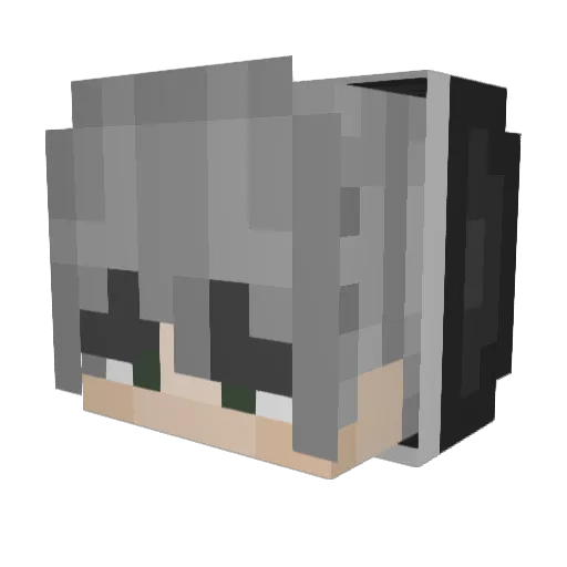 atzl Minecraft avatar head, 3D render