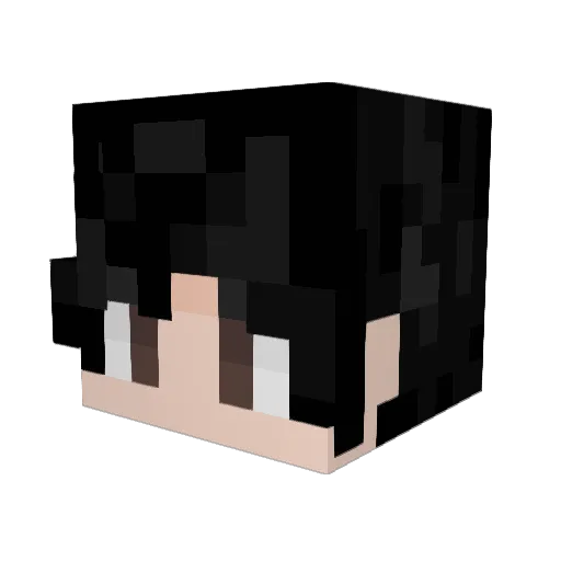 atzluvvr Minecraft avatar head, 3D render