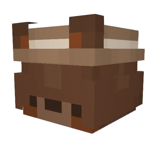 aub_aub Minecraft avatar head, 3D render