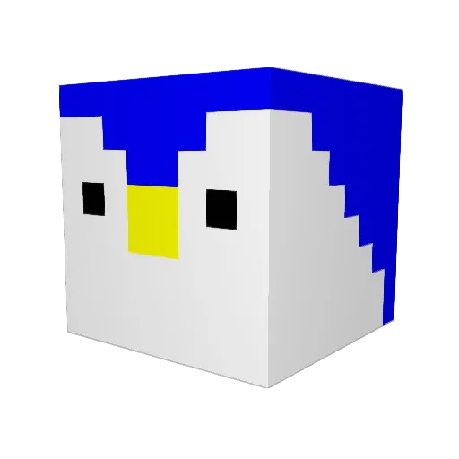 aubby_ Minecraft avatar head, 3D render