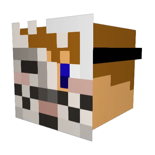 auberry14 Minecraft avatar head, 3D render