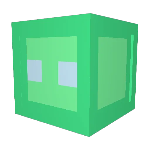 aubima Minecraft avatar head, 3D render