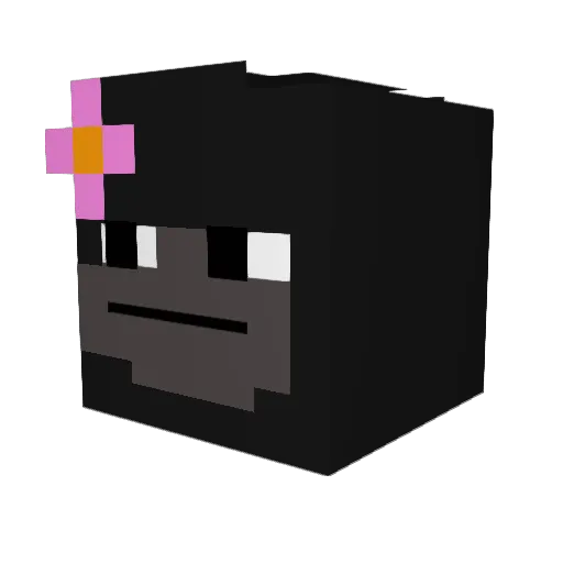 auchGorilla Minecraft avatar head, 3D render