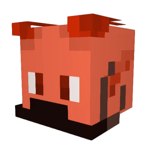 aud_ave Minecraft avatar head, 3D render