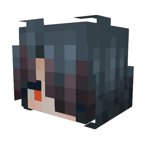 audaloria Minecraft avatar head, 3D render