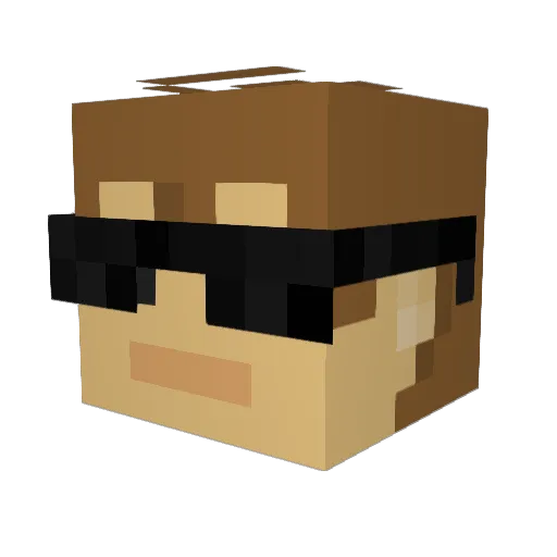 audcks2 Minecraft avatar head, 3D render