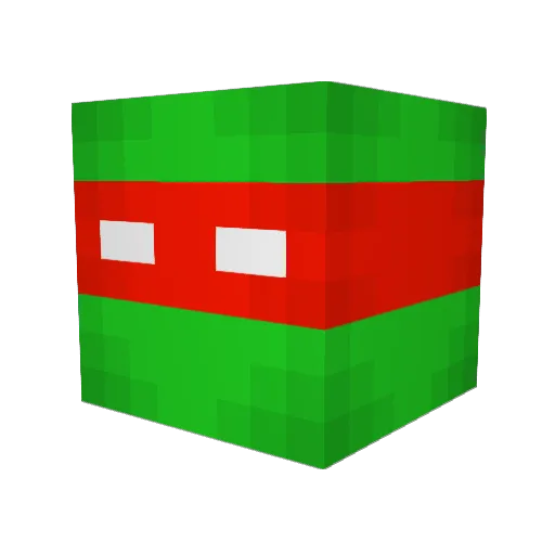audg Minecraft avatar head, 3D render