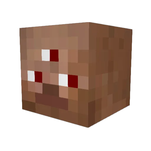 audioz Minecraft avatar head, 3D render