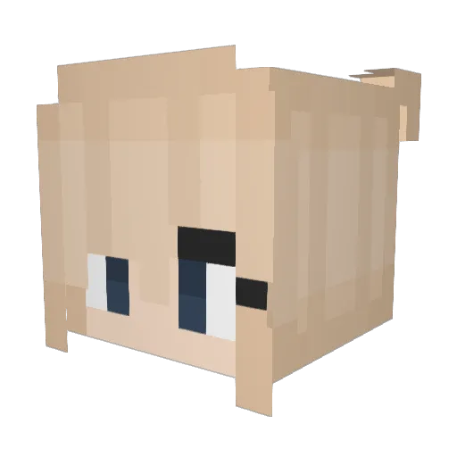 audra10 Minecraft avatar head, 3D render