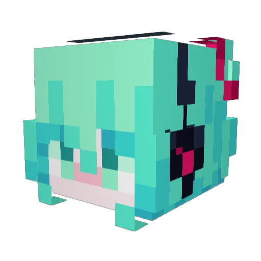 audrb_45 Minecraft avatar head, 3D render