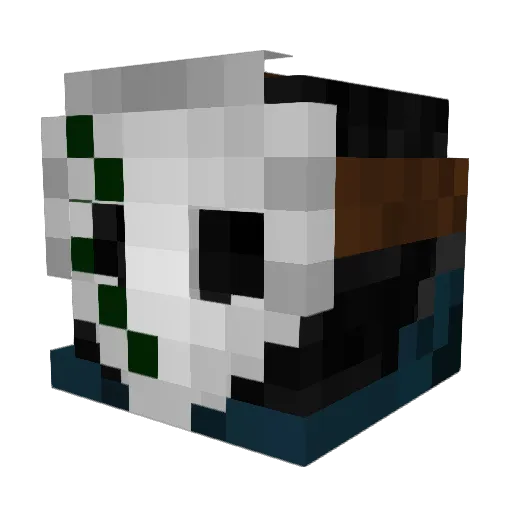 audreliuS_ Minecraft avatar head, 3D render