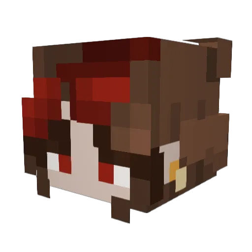 audrey103 Minecraft avatar head, 3D render