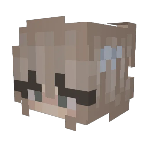 audreyispog Minecraft avatar head, 3D render