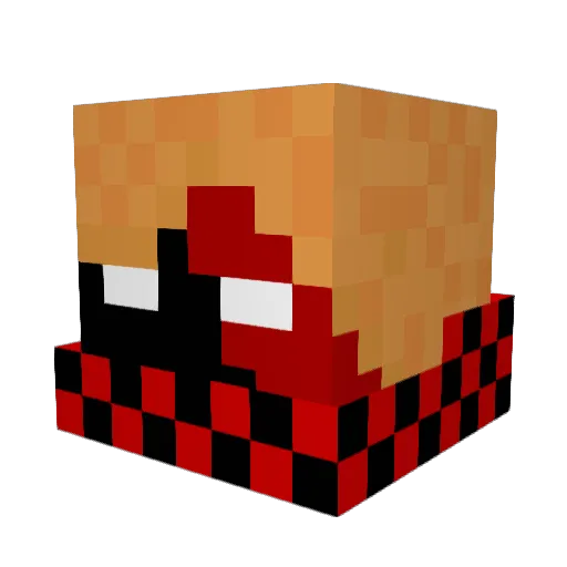 audrietje Minecraft avatar head, 3D render