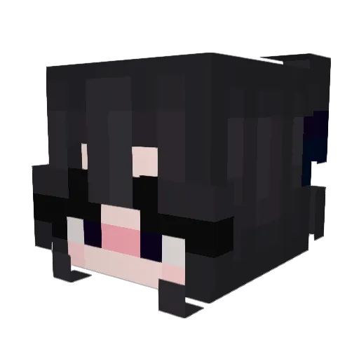 audrixy Minecraft avatar head, 3D render