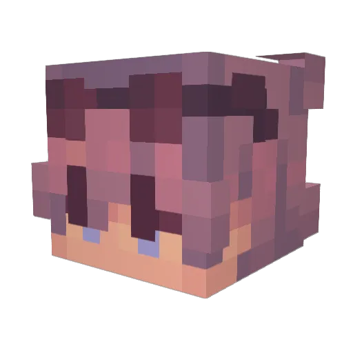 audweedev Minecraft avatar head, 3D render