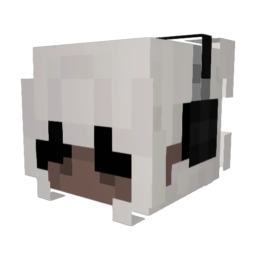 auezis Minecraft avatar head, 3D render
