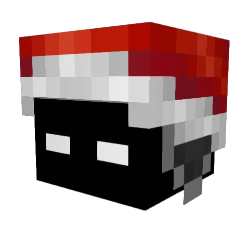 aufregend Minecraft avatar head, 3D render