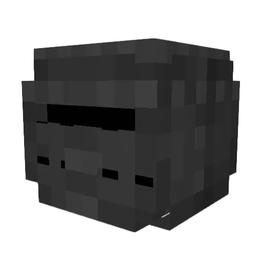 augelement Minecraft avatar head, 3D render