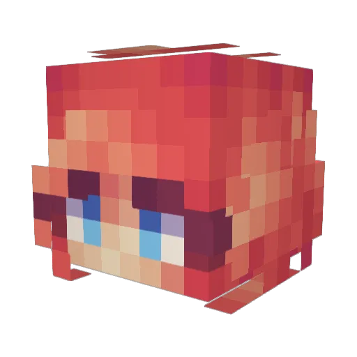 auggie1024 Minecraft avatar head, 3D render