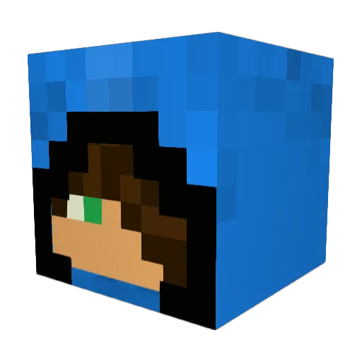 auggy1234 Minecraft avatar head, 3D render