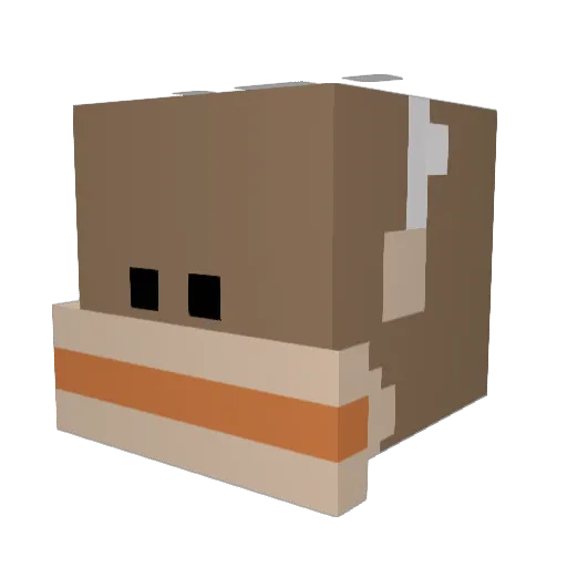 auglie3n Minecraft avatar head, 3D render