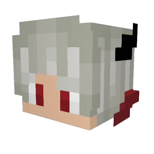 augumolper Minecraft avatar head, 3D render