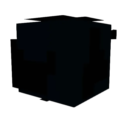 august71976 Minecraft avatar head, 3D render