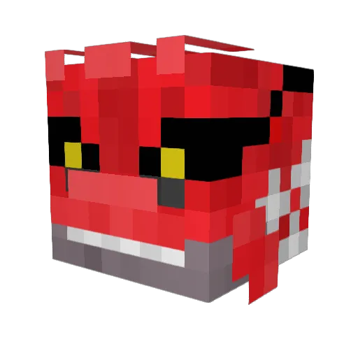 augustf4 Minecraft avatar head, 3D render