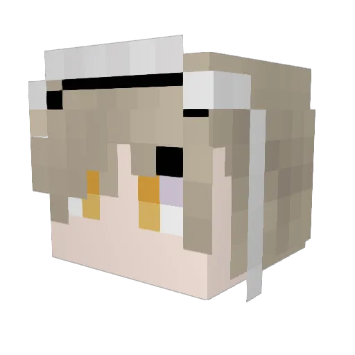 augustisepic Minecraft avatar head, 3D render