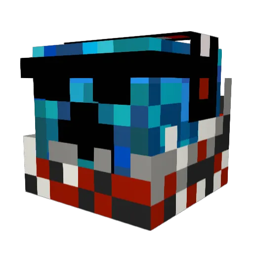 augustlarsen Minecraft avatar head, 3D render