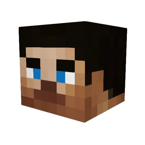 augustopinocheet Minecraft avatar head, 3D render