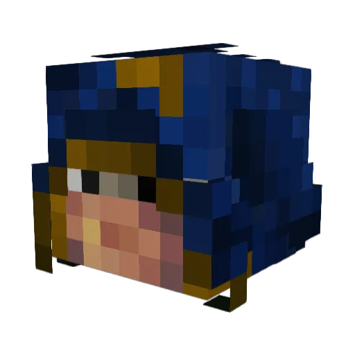 augustus8602 Minecraft avatar head, 3D render