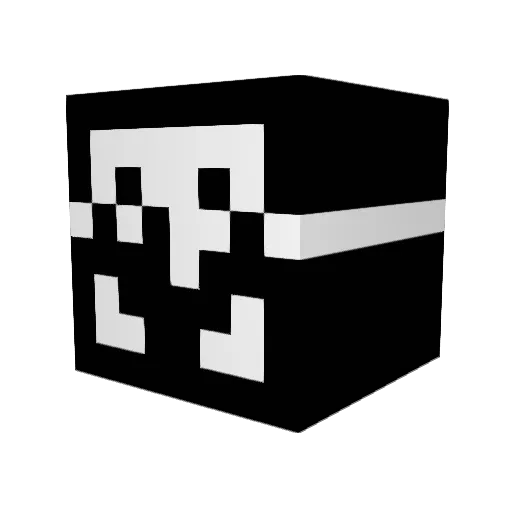 augustus_poop Minecraft avatar head, 3D render