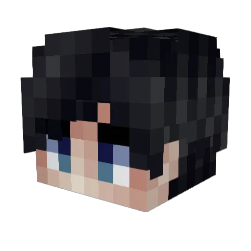 auikyo Minecraft avatar head, 3D render