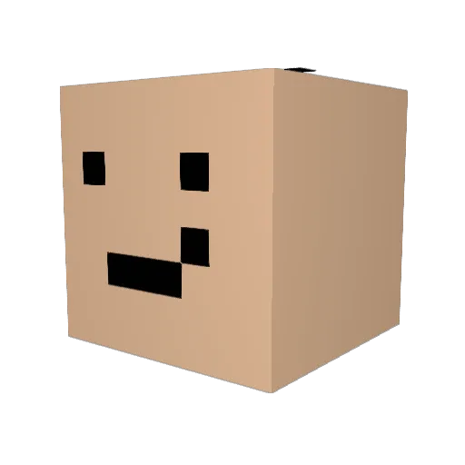 auiro_ Minecraft avatar head, 3D render