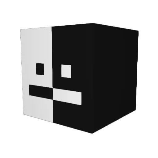 aukzilary Minecraft avatar head, 3D render
