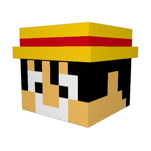 aulax123 Minecraft avatar head, 3D render