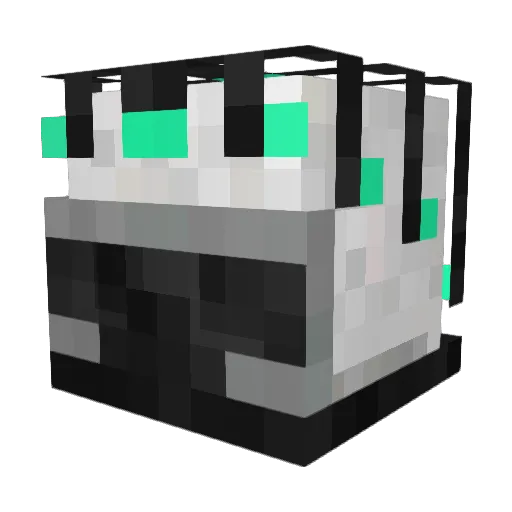 auleu Minecraft avatar head, 3D render