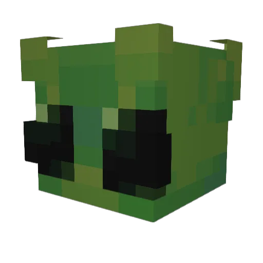 auncea Minecraft avatar head, 3D render