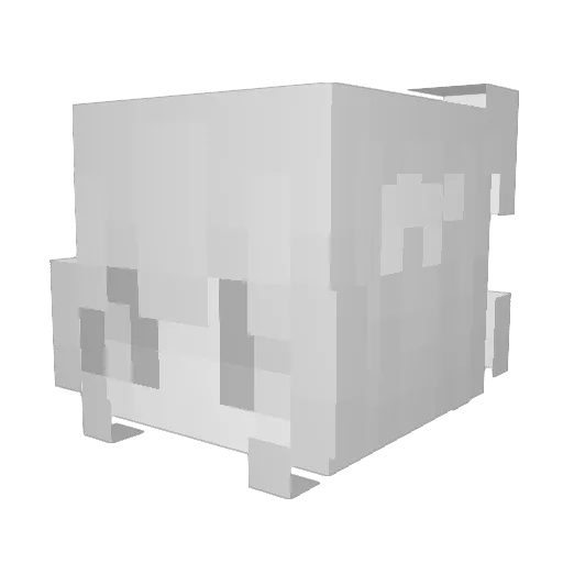 auntr Minecraft avatar head, 3D render